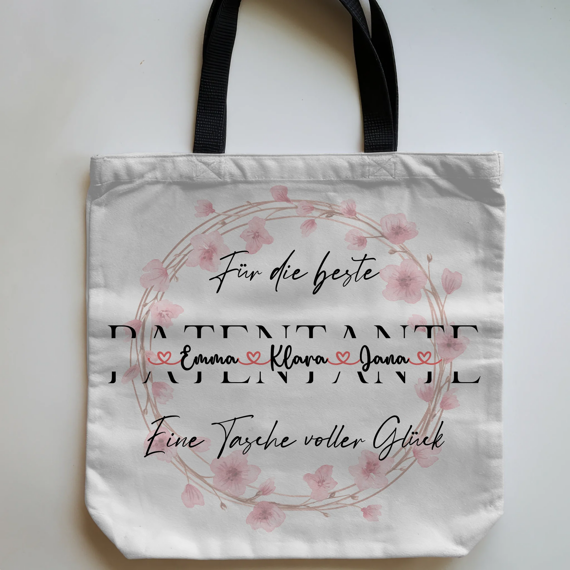 Tasche Mit Namen Personalisiert Patentante Stoffbeutel mit Wunschtext 5