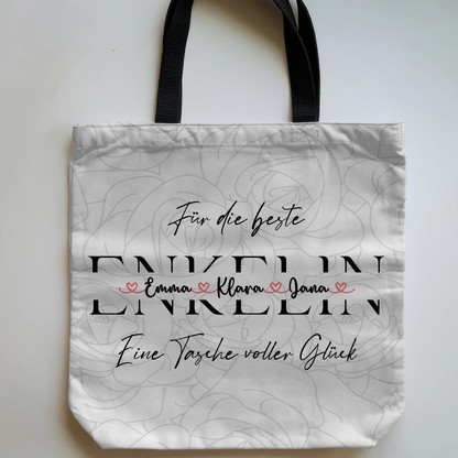 Tasche Mit Namen Personalisiert Enkeltochter Papaya mit Wunschtext 5
