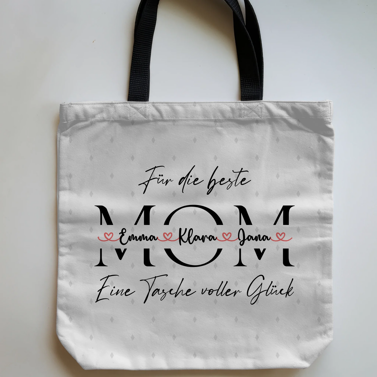 Mom Tasche Mit Namen personalisiert Pastel Lavender, mit Hintergrundbild & Wunschtext 5