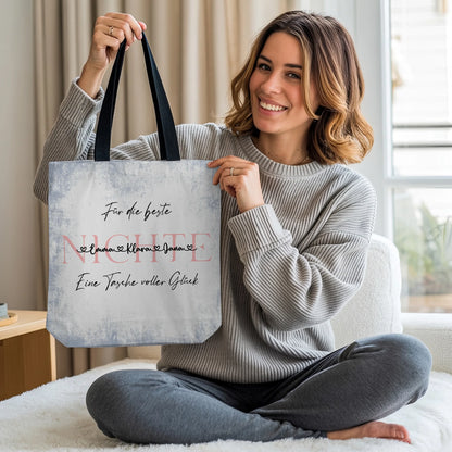 Tasche Mit Namen Personalisiert Nichte Capriblau Pastell 2