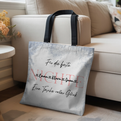 Tasche Mit Namen Personalisiert Nichte Capriblau Pastell 3