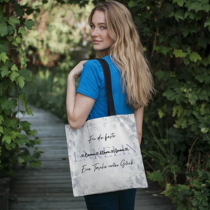 Tasche Mit Namen Personalisiert Eukalyptus Floral für ENKELIN mit Motiv & Wunschtext 4
