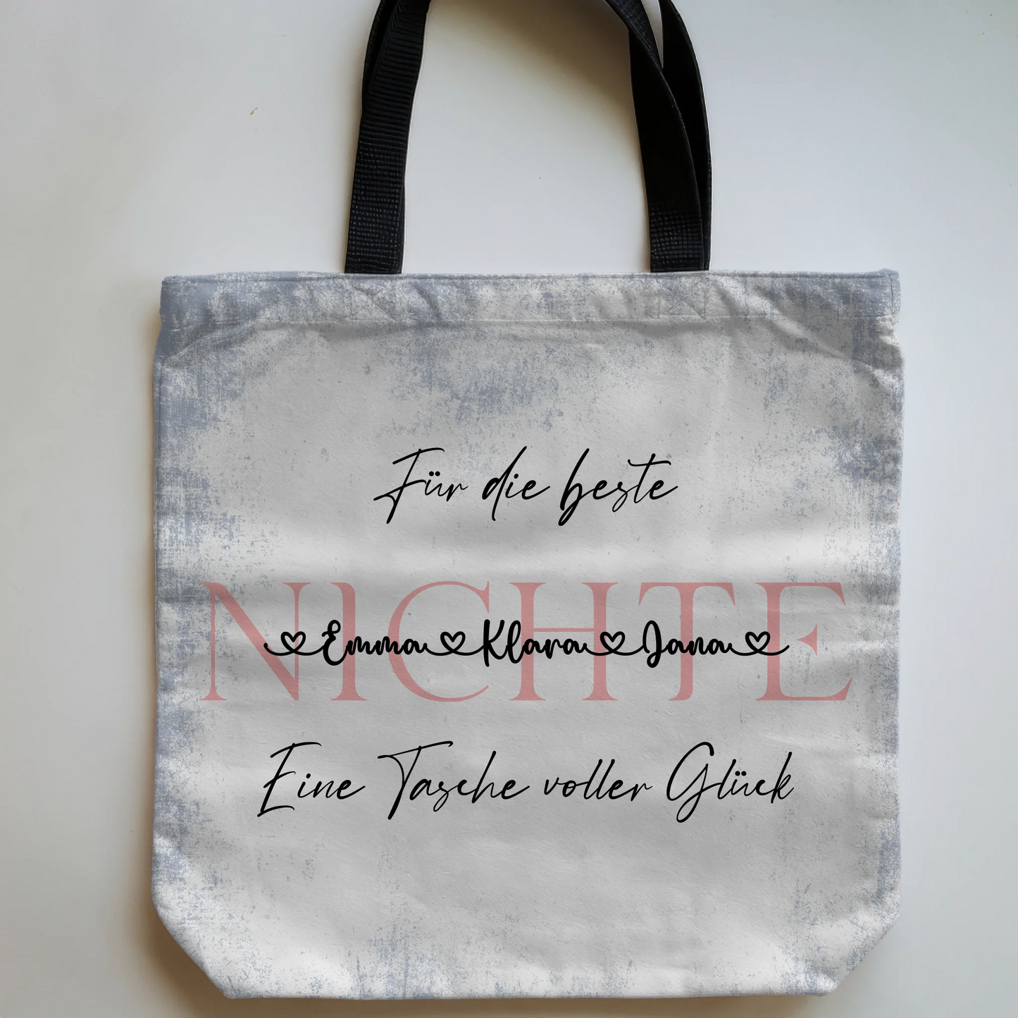 Tasche Mit Namen Personalisiert Nichte Capriblau Pastell 5