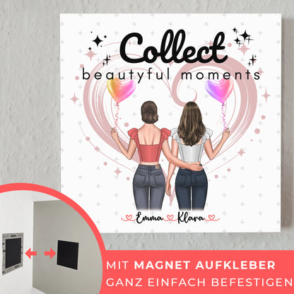personalisierbares Fotoboard beste Freundin mit Namen & Spruch