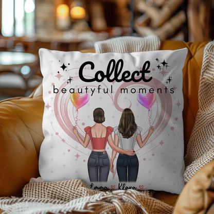 Kissen mit Foto beste Freundin personalisiert mit Namen & Spruch