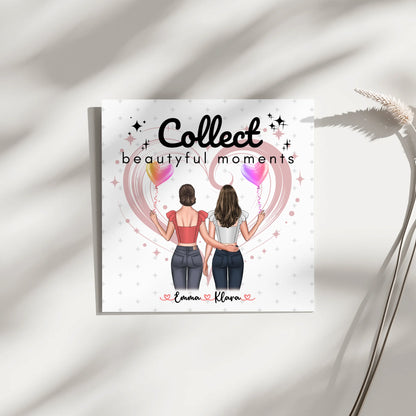 personalisierbares Fotoboard beste Freundin mit Namen & Spruch
