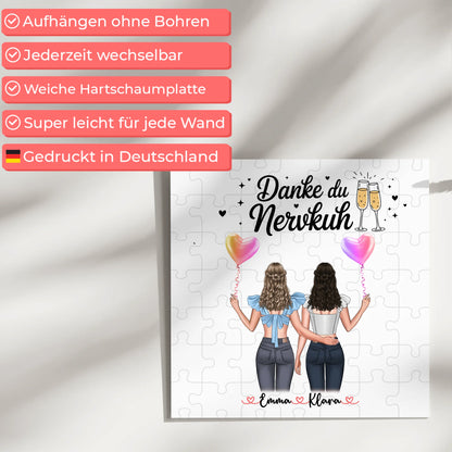 Fotoboard beste Freundinnen mit Namen und Spruch