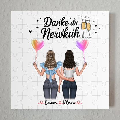 Fotoboard beste Freundinnen mit Namen und Spruch