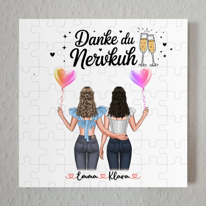 Fotoboard beste Freundinnen mit Namen und Spruch