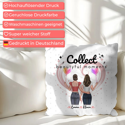 Kissen mit Foto beste Freundin personalisiert mit Namen & Spruch