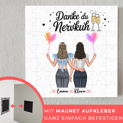 Fotoboard beste Freundinnen mit Namen und Spruch