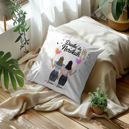 Kissen Mit Namen Beste Freundin mit Clipart & Wunschtext