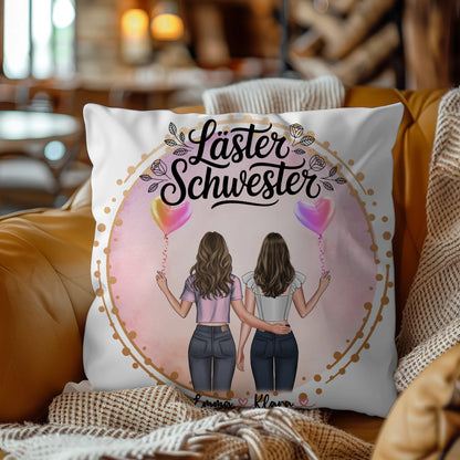 Kissen mit Foto beste Freundin mit Namen & Spruch