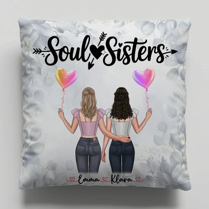 Foto Kissen Mit Namen Beste Freundin 2 Clipart Frauen, Hintergrund & Wunschtext