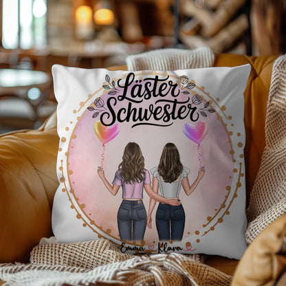Kissen mit Foto beste Freundin mit Namen & Spruch