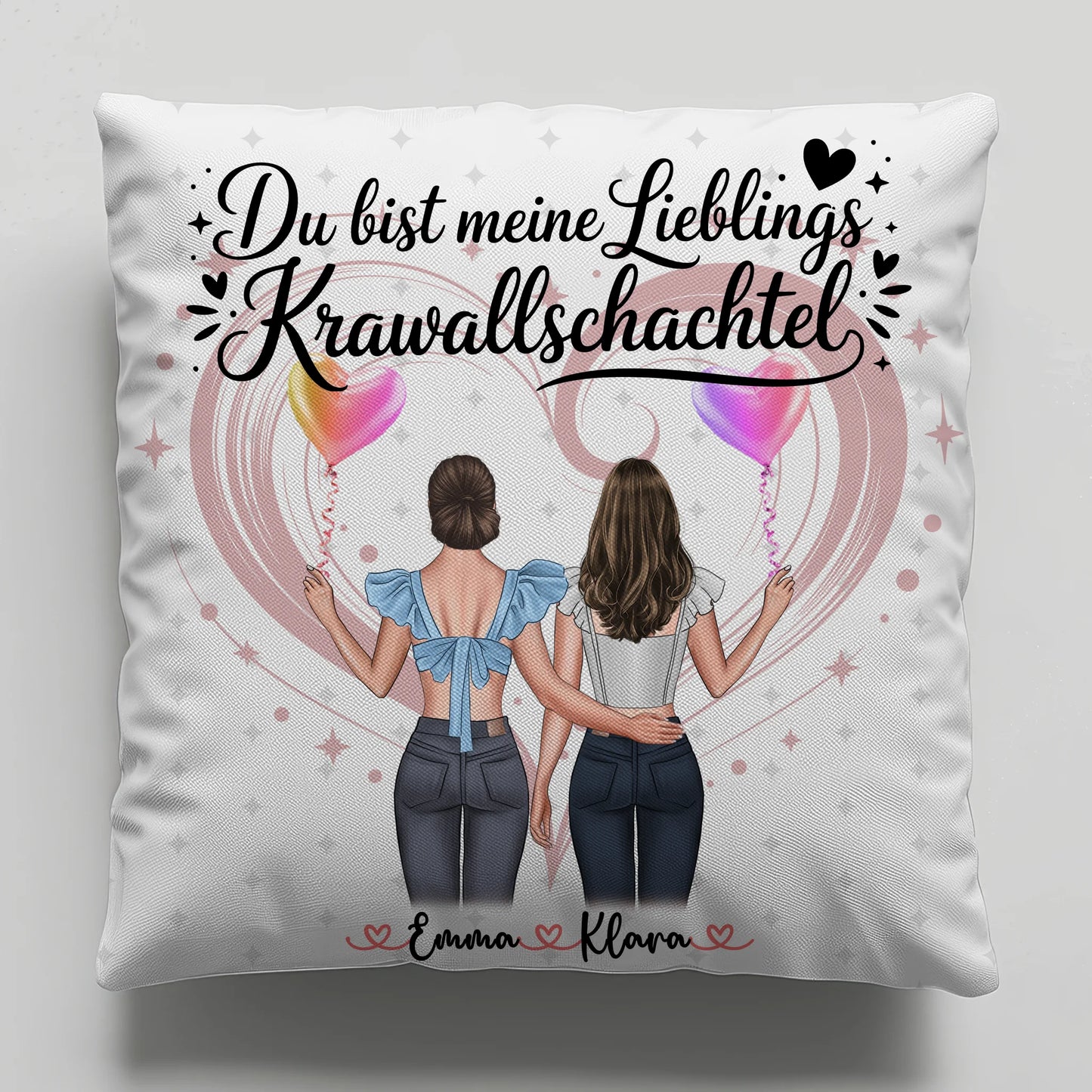 Kissen Mit Namen für Schwester Lieblings Krawallschachtel
