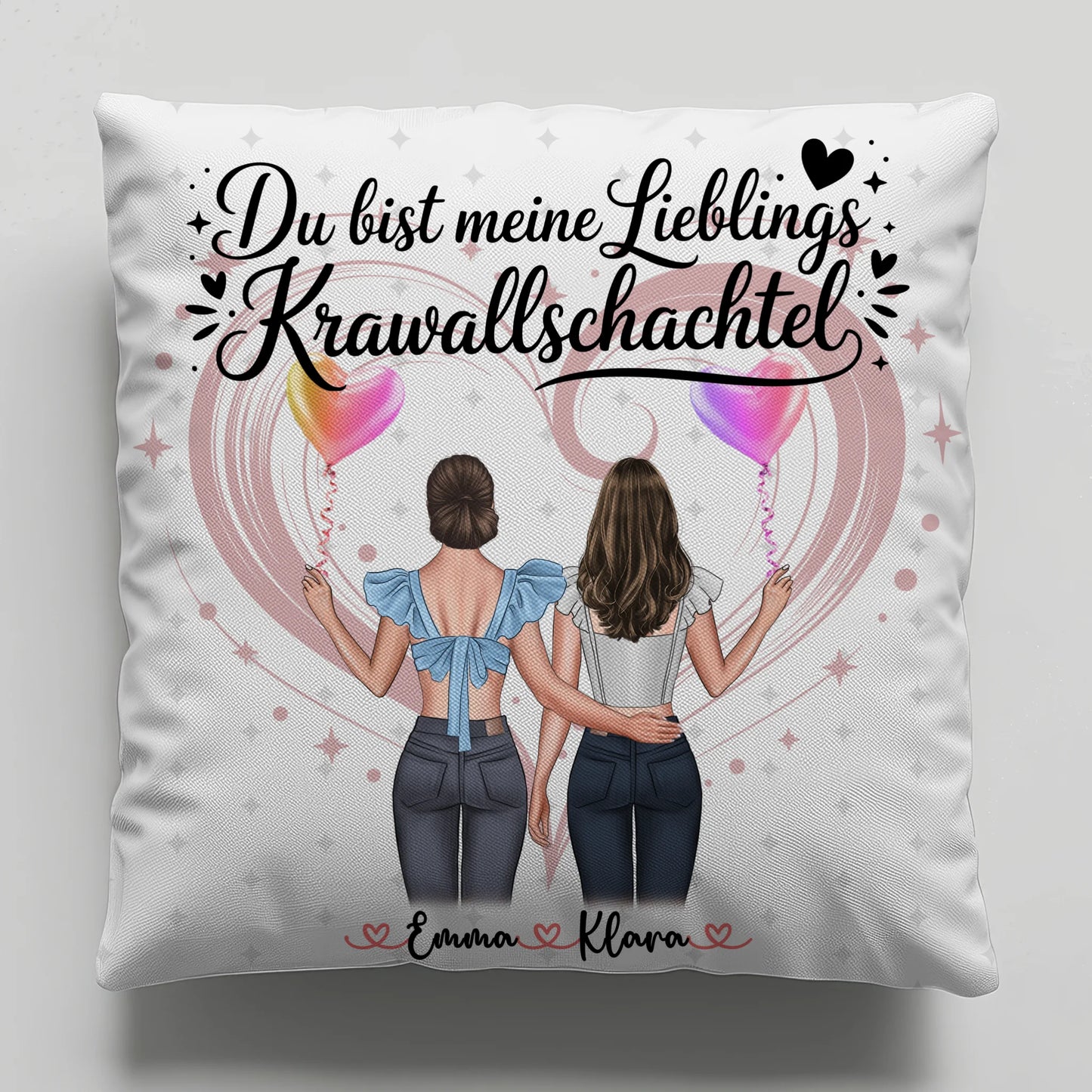 Kissen Mit Namen für Schwester Lieblings Krawallschachtel