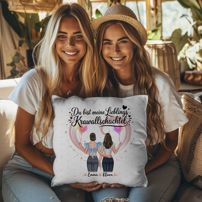 Kissen Mit Namen für Schwester Lieblings Krawallschachtel
