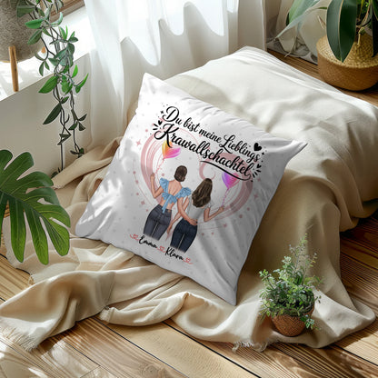 Kissen Mit Namen für Schwester Lieblings Krawallschachtel