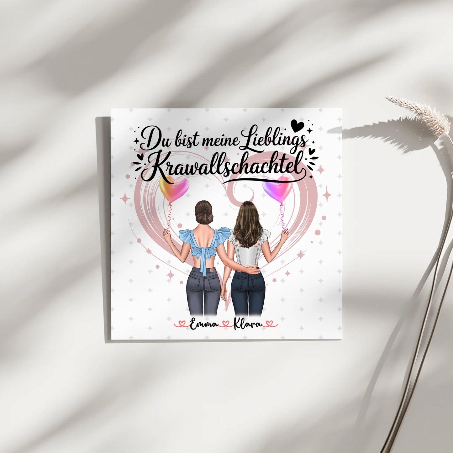 Fotoboard Magnetisches Wandbild für Schwester mit Namen