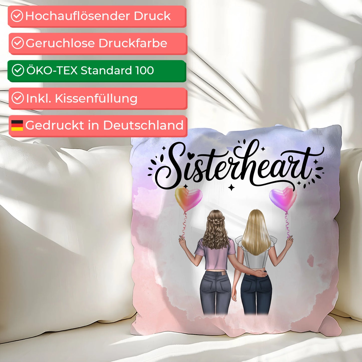Foto Kissen Mit Namen für Schwester 2 Clipart Frauen