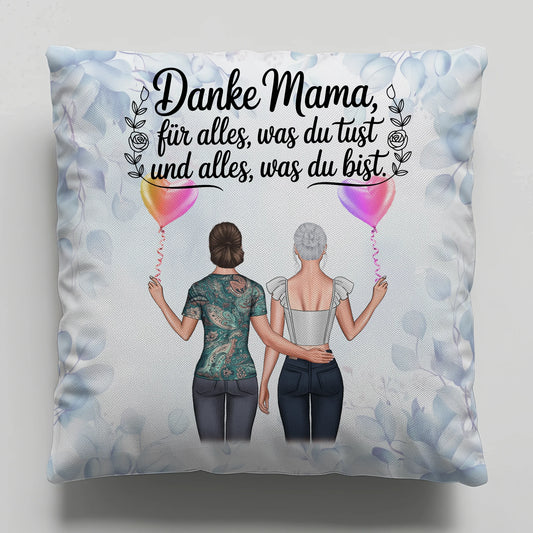 Foto Kissen Mit Namen Mama Danke Mama für alles Mit 2 Clipart Frauen & Wunschtext
