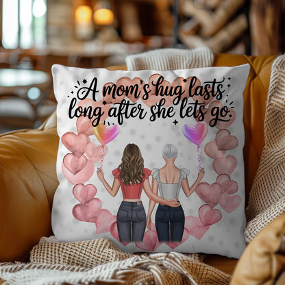 Kissen Mit Namen Mama A moms hug mit 2 Clipart Frauen, Namen & Wunschtext personalisierbar