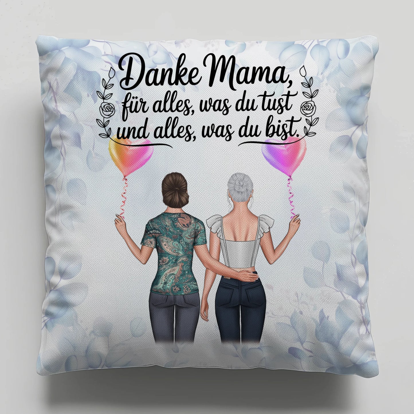 Foto Kissen Mit Namen Mama Danke Mama für alles Mit 2 Clipart Frauen & Wunschtext