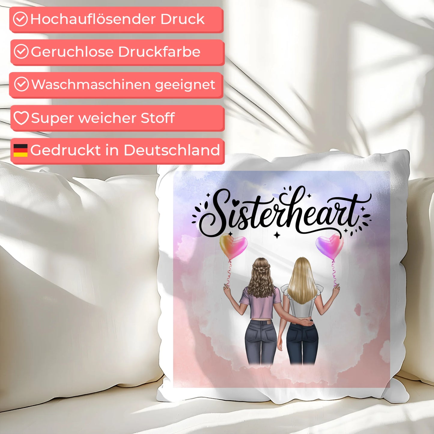 Foto Kissen Mit Namen für Schwester 2 Clipart Frauen