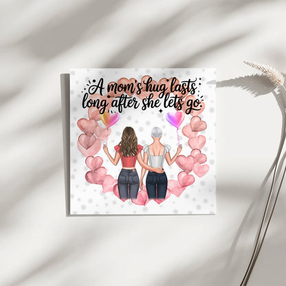 Mama Plakat Fotoboard Personalisiert mit 2 Clipart Frauen, Namen & Wunschtext