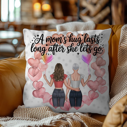 Kissen Mit Namen Mama A moms hug mit 2 Clipart Frauen, Namen & Wunschtext personalisierbar