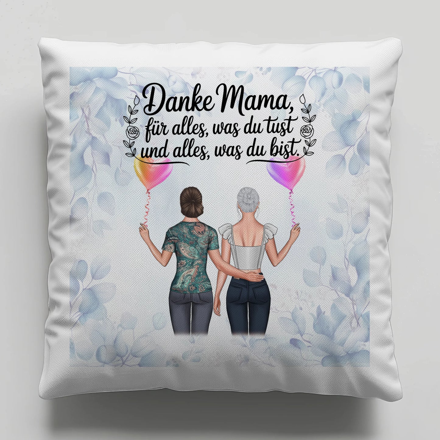 Foto Kissen Mit Namen Mama Danke Mama für alles Mit 2 Clipart Frauen & Wunschtext