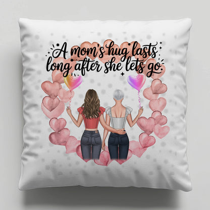 Kissen Mit Namen Mama A moms hug mit 2 Clipart Frauen, Namen & Wunschtext personalisierbar