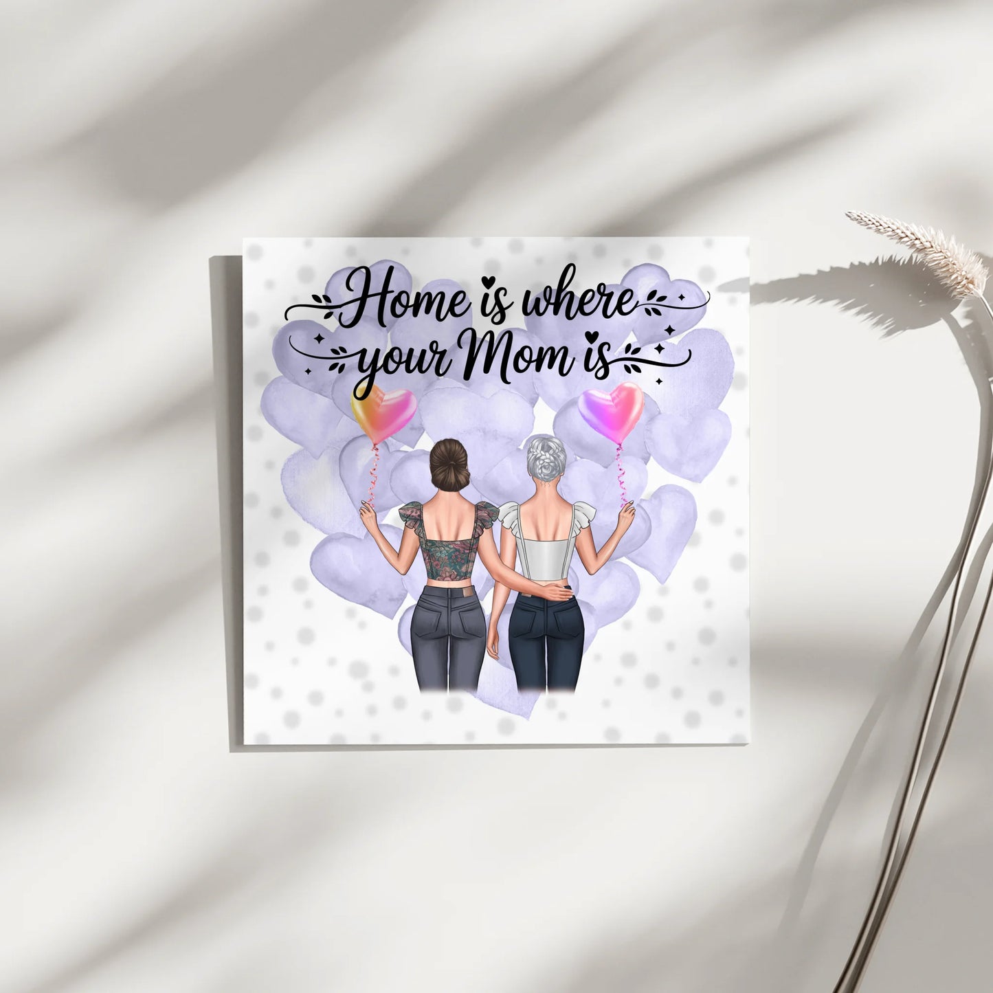 Personalisiertes Fotoboard Mama Plakat mit Namen & Wunschtext