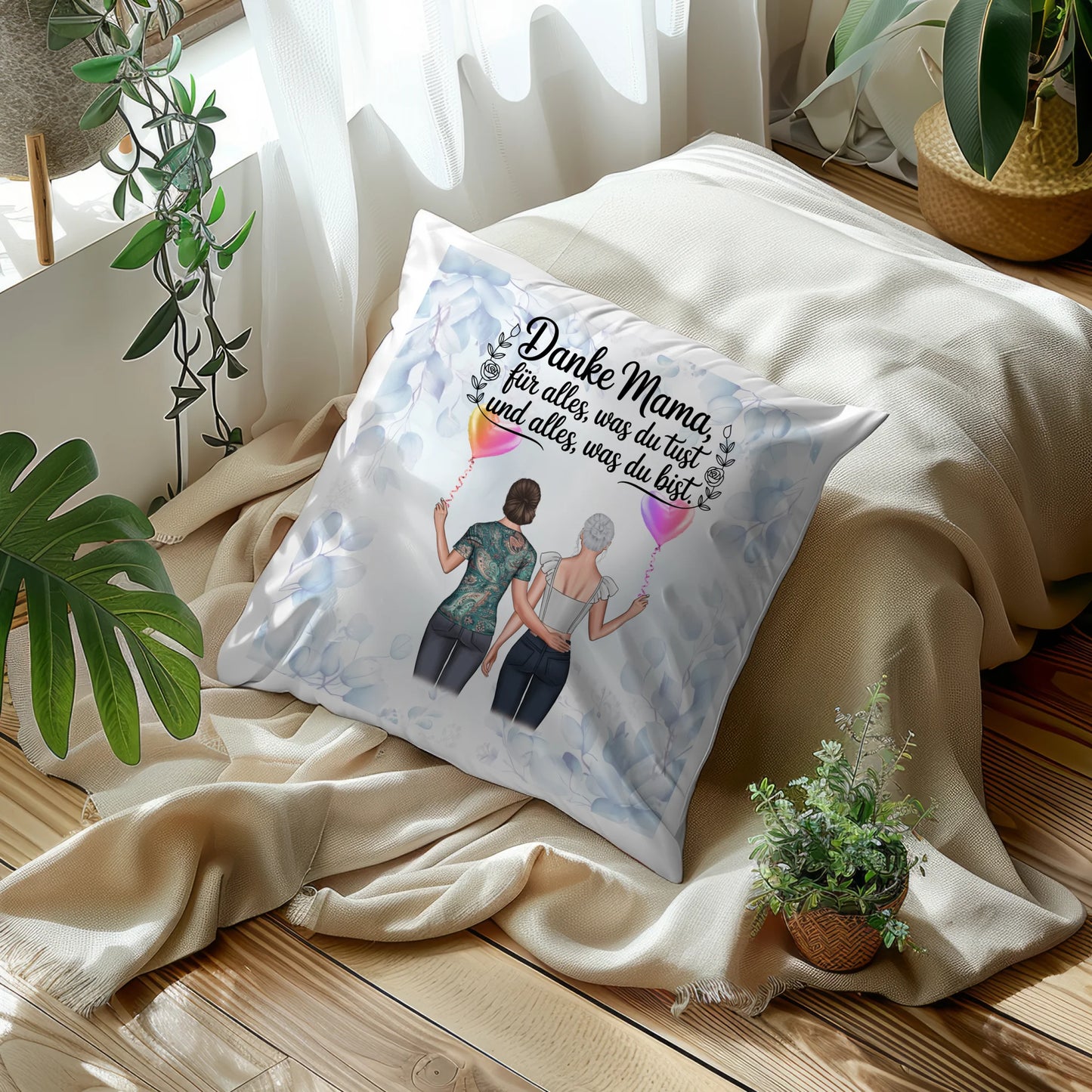 Foto Kissen Mit Namen Mama Danke Mama für alles Mit 2 Clipart Frauen & Wunschtext