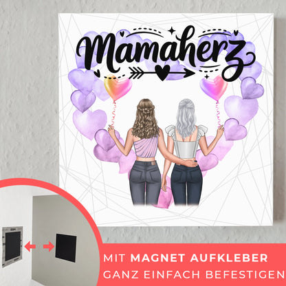 Mama Plakat Fotoboard Personalisierbar mit Namen & Wunschtext