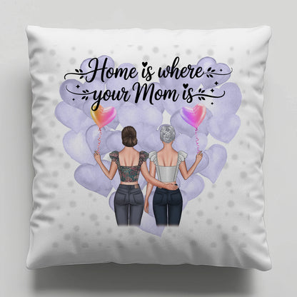 Mama Kissen personalisierbar mit 2 Frauen, Namen & Wunschtext