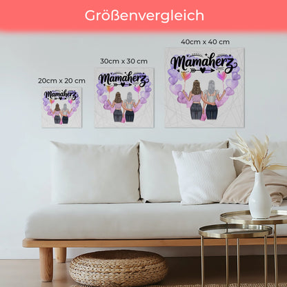 Mama Plakat Fotoboard Personalisierbar mit Namen & Wunschtext