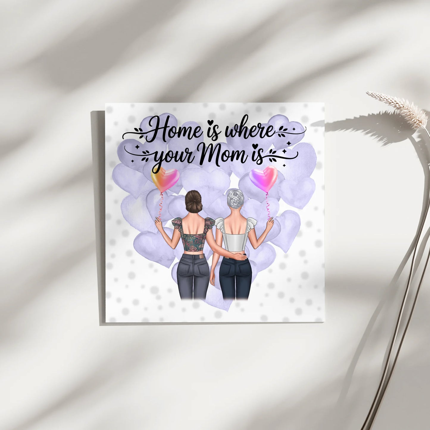 Personalisiertes Fotoboard Mama Plakat mit Namen & Wunschtext