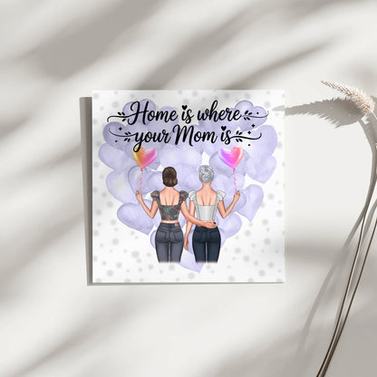 Personalisiertes Fotoboard Mama Plakat mit Namen & Wunschtext