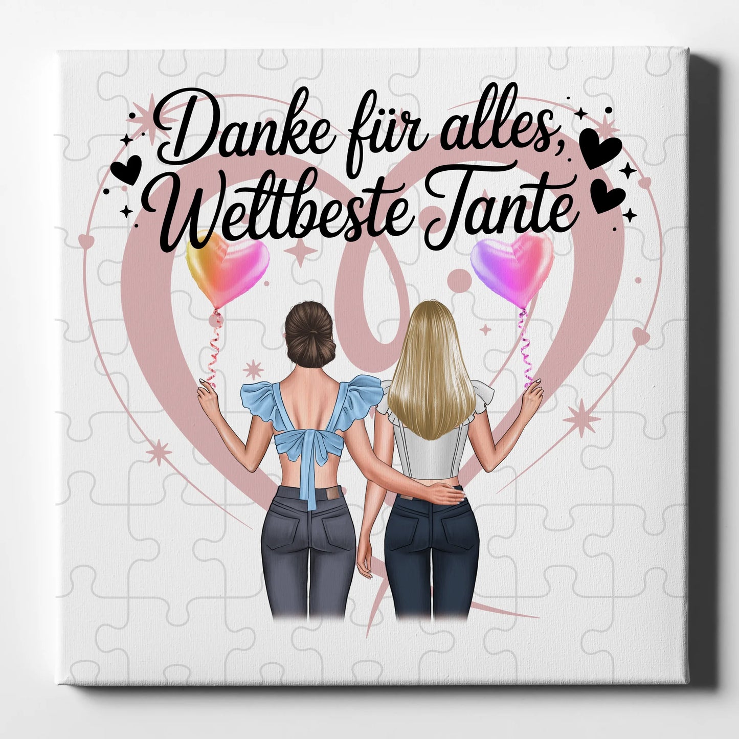 Fotocollage Großes Bild Aus Vielen Kleinen Leinwand für Tante Beste Nichte Danke für alles