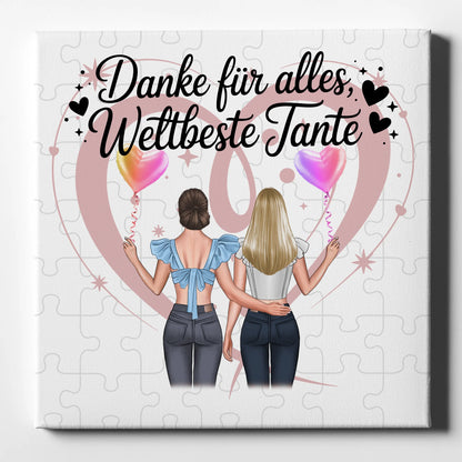 Fotocollage Großes Bild Aus Vielen Kleinen Leinwand für Tante Beste Nichte Danke für alles