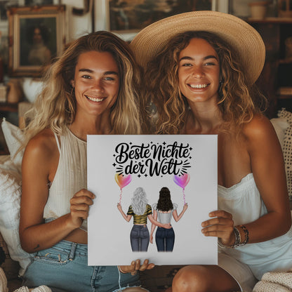 Leinwand Collagen Erstellen für Beste Nichte mit Clipart & Namen