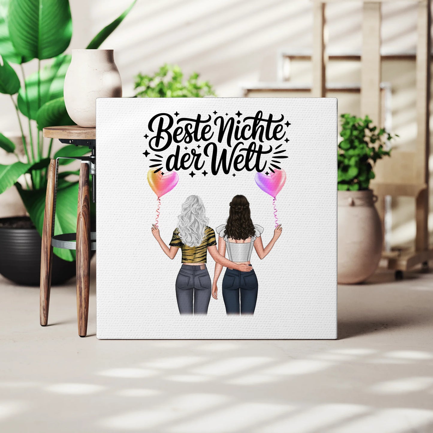 Leinwand Collagen Erstellen für Beste Nichte mit Clipart & Namen