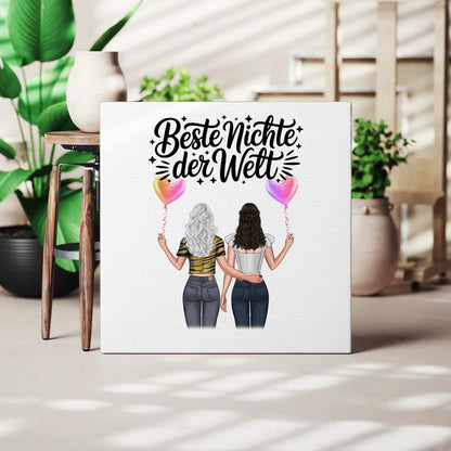 Leinwand Collagen Erstellen für Beste Nichte mit Clipart & Namen