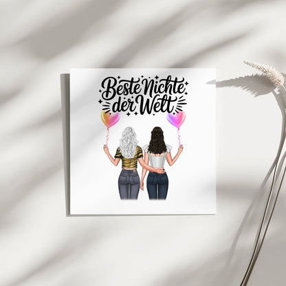 Leinwand Collagen Erstellen für Beste Nichte mit Clipart & Namen