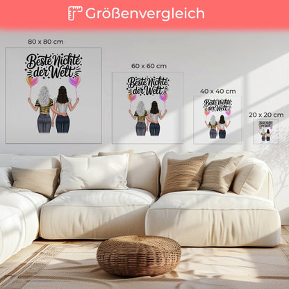 Leinwand Collagen Erstellen für Beste Nichte mit Clipart & Namen