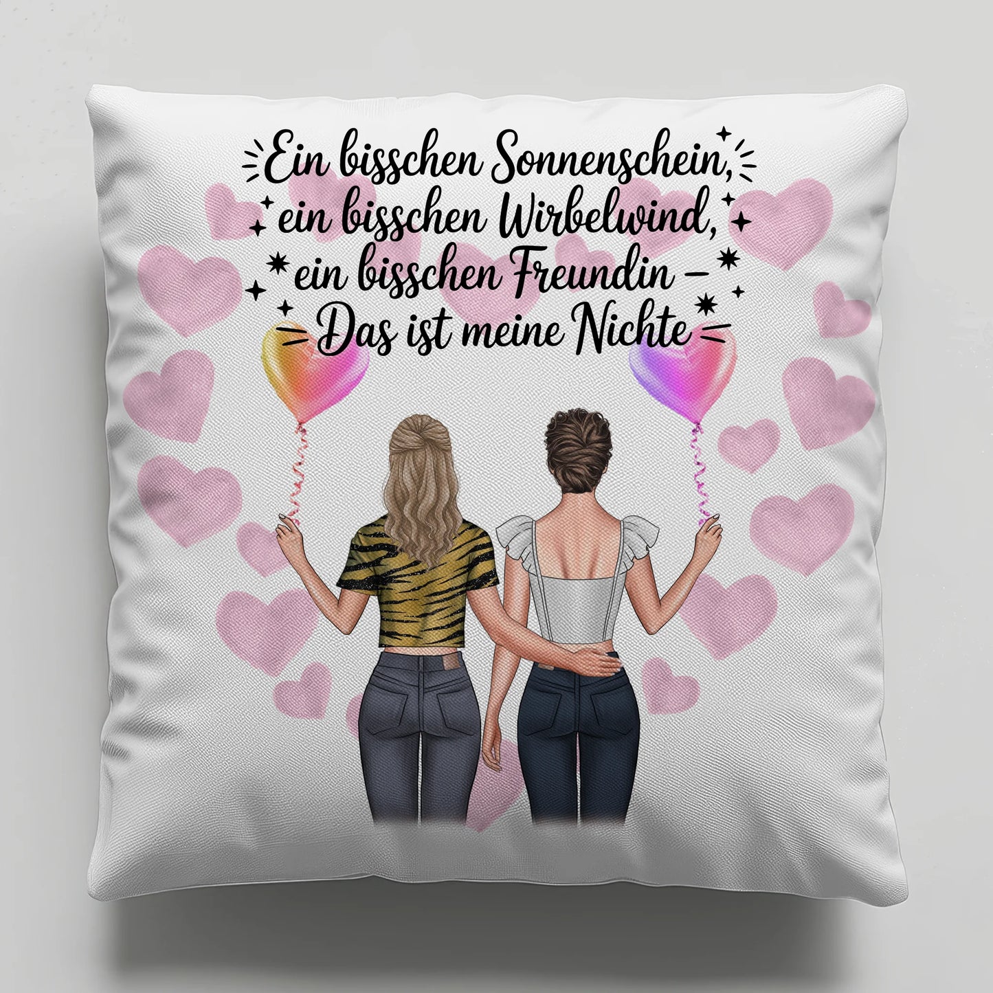 Foto Kissen Mit Namen Nichte Sonnenschein Wirbelwind mit Clipart