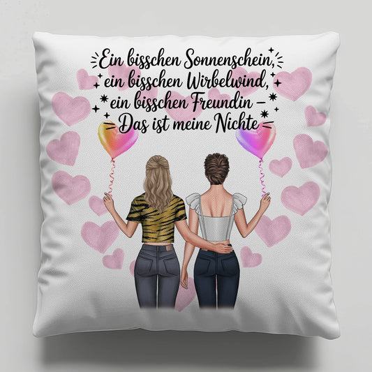 Foto Kissen Mit Namen Nichte Sonnenschein Wirbelwind mit Clipart