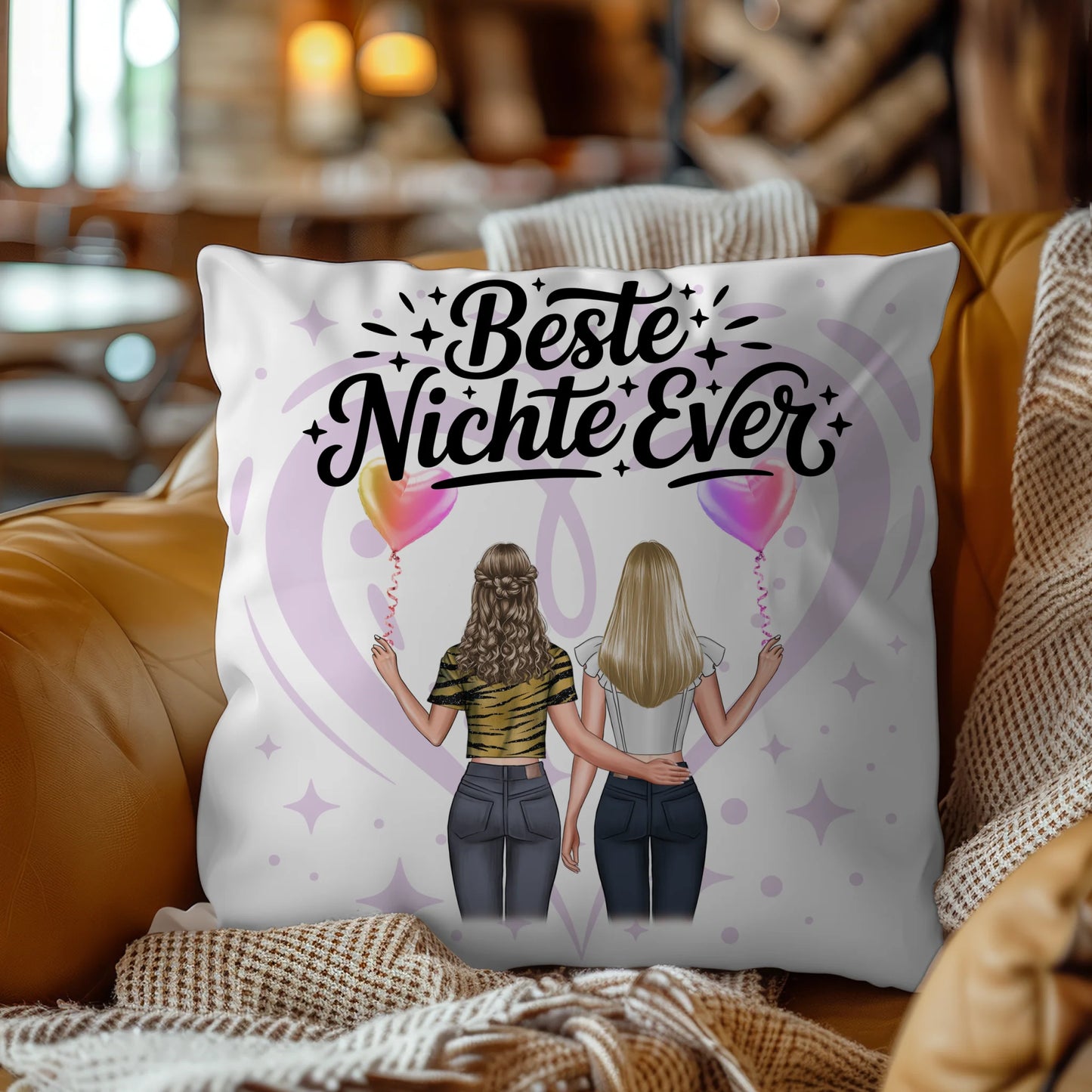 Kissen Mit Namen Nichte Beste Nichte Ever 2 Clipart Frauen Hintergrundbild & Wunschtext